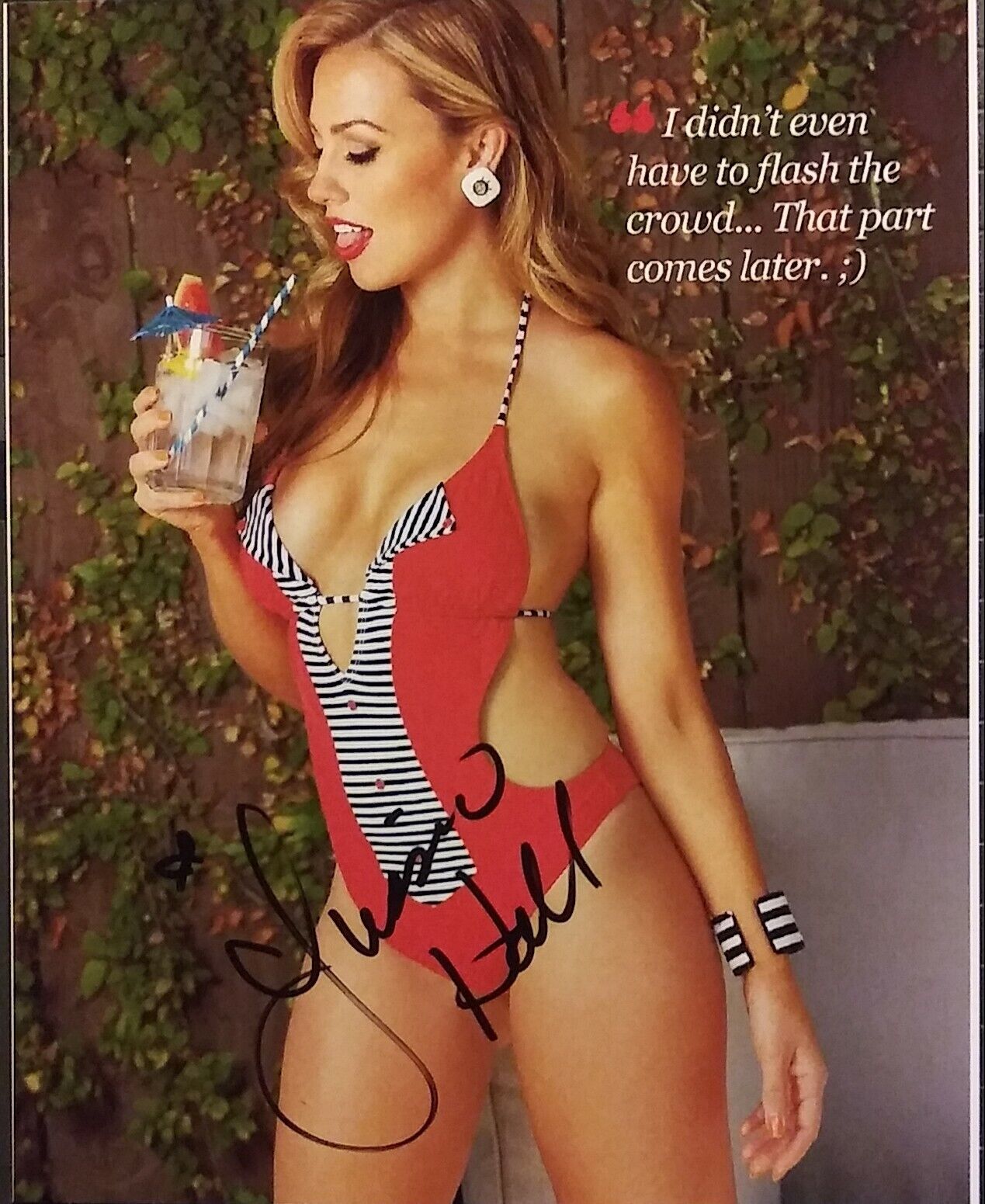 Jessica Hall signed 8 x 10