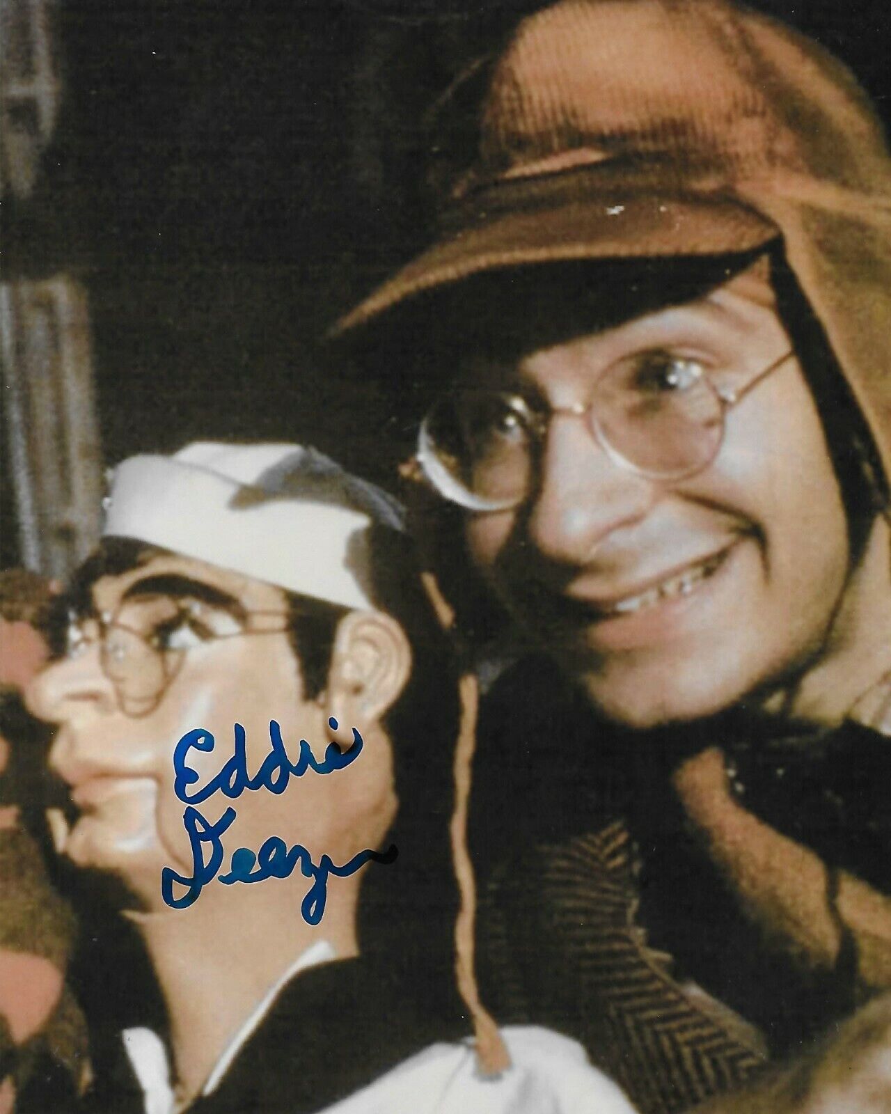 Eddie Deezen 1941 Original Autographed 8X10 Photo Poster painting #4 signed @HollywoodShow