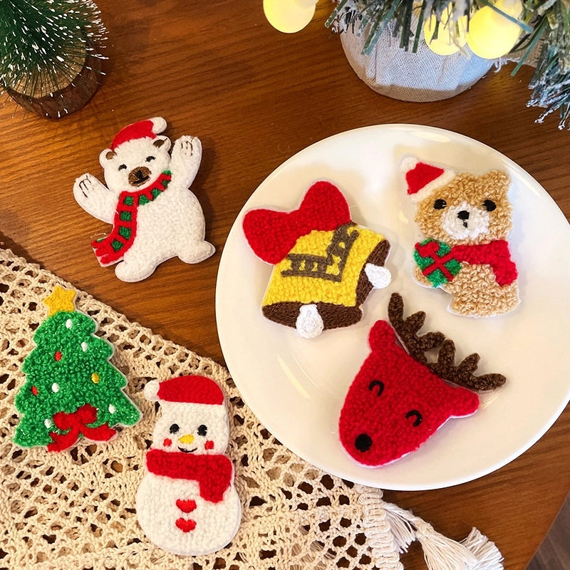 Christmas Minimalist Classic Style Women's Christmas Tree Elk Hair Clip