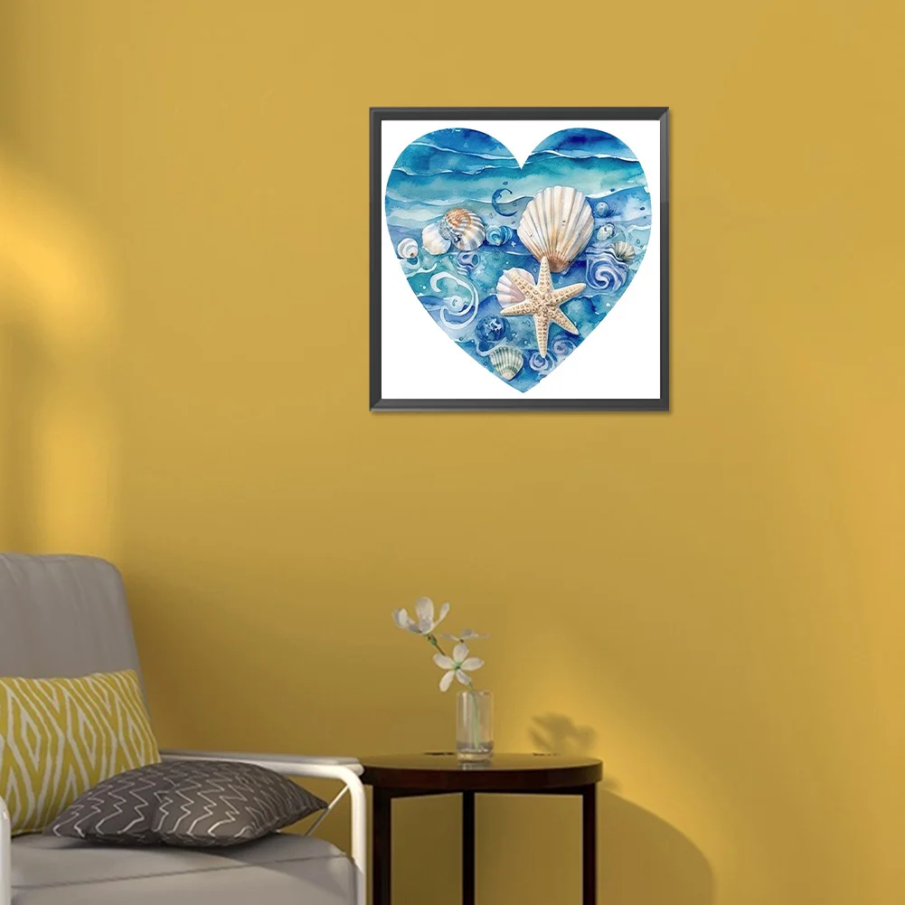 Diamond Painting - Full Round Drill - Love Starfish(Canvas|30*30cm)