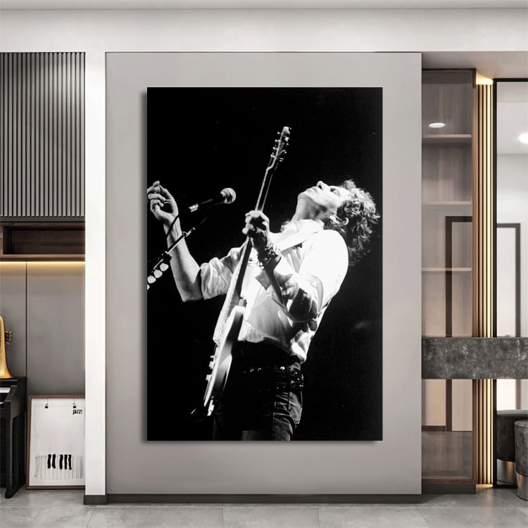 Keith Richards Performs At The Beacon Canvas Wall Art MusicWallArt
