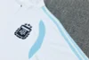 Argentina 26-27 1/4 Zip Tracksuit  White Chandal