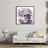 Flower Teacup-11CT Stamped Cross Stitch 40*40cm/15.75*15.75in tapestrymarket
