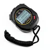 Digital Stopwatch Chronograph Sports Timer Stop Watch (Black/ 30 Tracks)