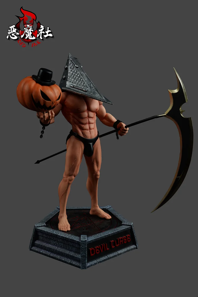 PRE-ORDER Devil studio Silent Hill Evil Call Pyramid Head VS Pumpkin Head 1/6 Statue(GK)(Adult 18+)
