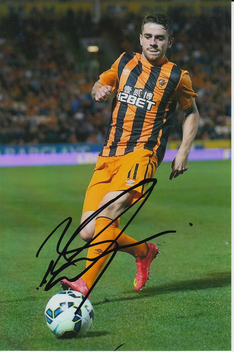 HULL CITY HAND SIGNED ROBBIE BRADY 6X4 Photo Poster painting 1.