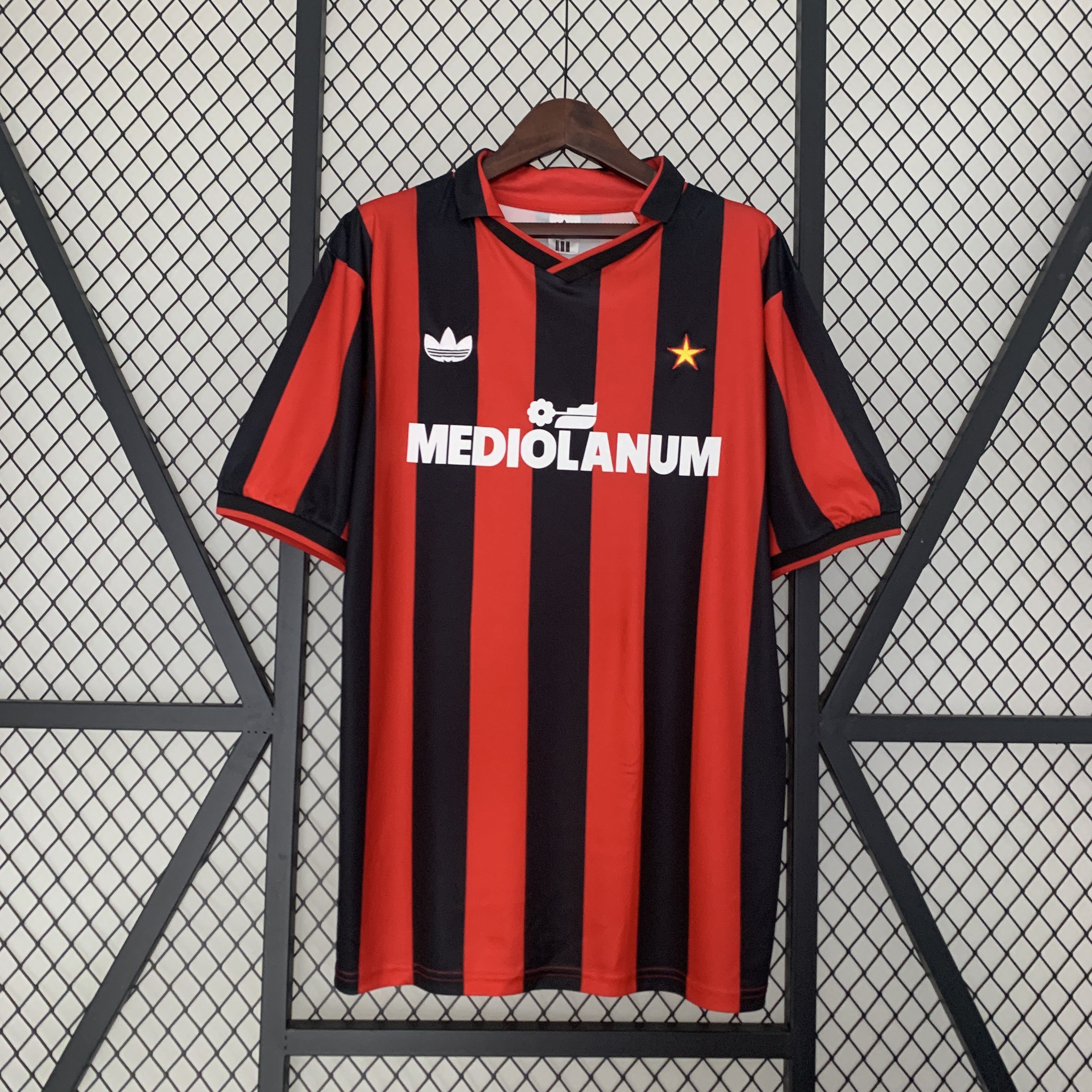 Retro AC Milan 90-91 Home Stadium Jersey