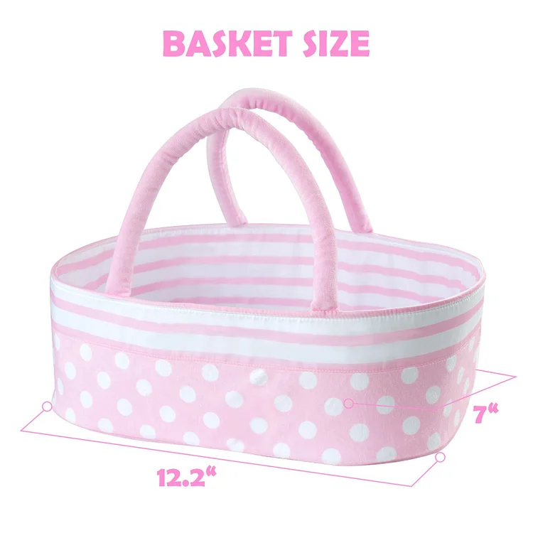 Babeside 17"-22" Newborn Starry Pink Bassinet Accessories