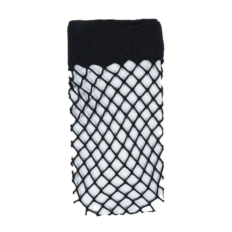 Fishnet Transparent Stockings Over Knee Black White Sexy Suspender Tube Silk Thigh High Cute Lovely Exotic Mesh Gothic Stocking