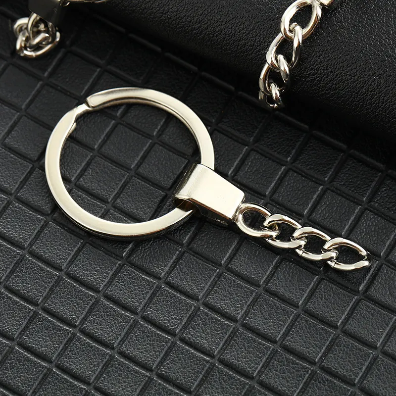 Bold 30MM Flat Ring Box Carabiner Fashionable Metal Pendant Keychain Cartoon Iron Style for Jewelry or Personal Use