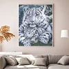 Bead Embroidery-9CT Printed Partial Embroidery-Tiger(45*57cm)