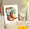 Diamond Painting-DIY Full Round Drill Cowboy Boots(40*40CM)