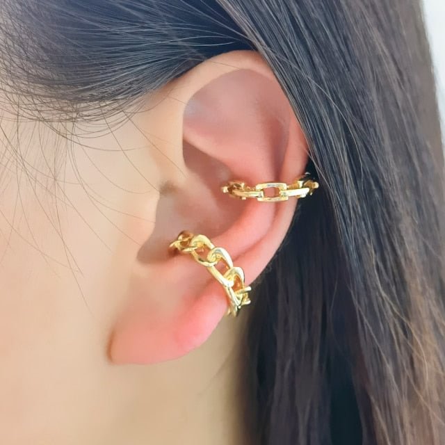 YOY-New Fashion Crystal Metal Ear Cuff Set for Women