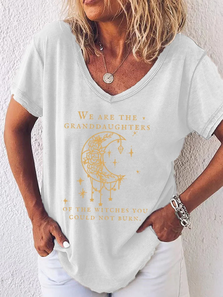 We Are the Granddaughters of the Witches You Could Not Burn Salem Witch T-Shirt wearshes