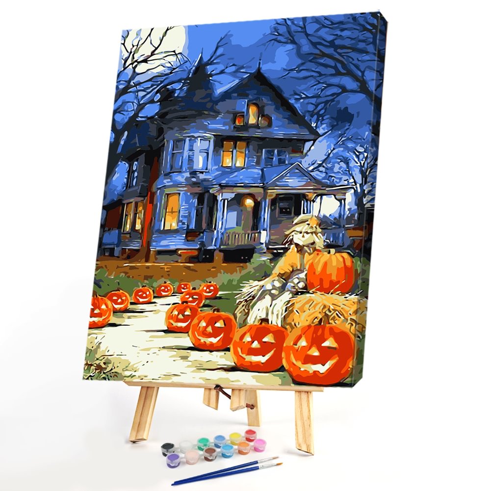 DIY Painting By Numbers Kit - Halloween Pumpkin(40*50 CM)