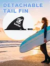 Stand Up Board Fin Detachable Protective for Long Board Surfboard (9.5 inches)