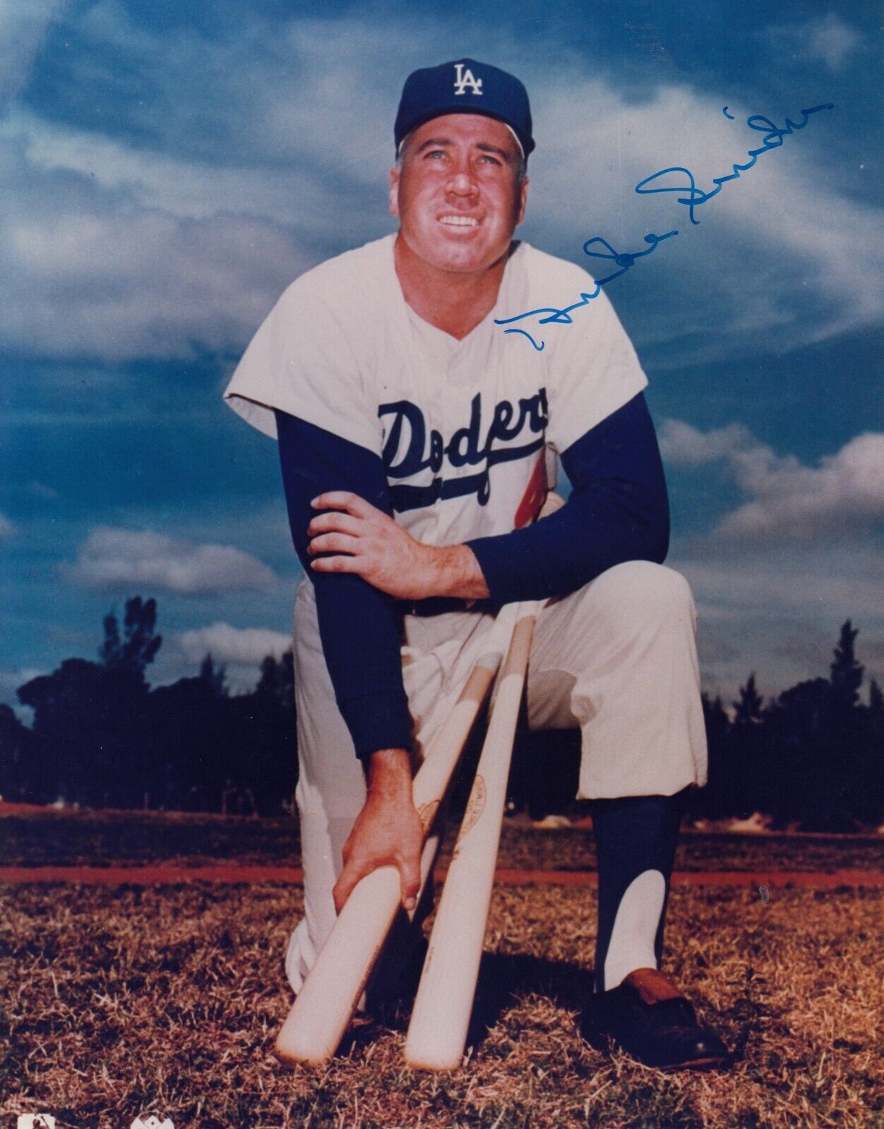 Duke Snider #1 8x10 Signed Photo Poster painting w/ COA Los Angeles Dodgers 031719