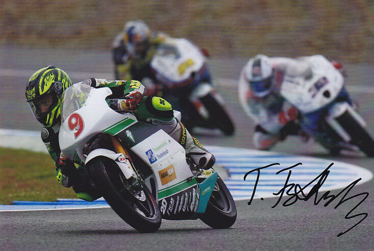 Toni Finsterbusch Moto 3 Hand Signed Honda Photo Poster painting 5x7.5 2012 4.