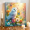 Framed Diamond Painting - Full Round Drill - Owl (25x25cm)
