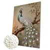 DIY Pearl Painting Peacock for Home Wall Decor with Frame(30x40cm)
