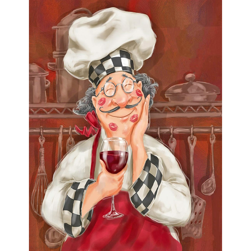 

Chef - Round Drill Diamond Painting - 30*40CM, 501 Original