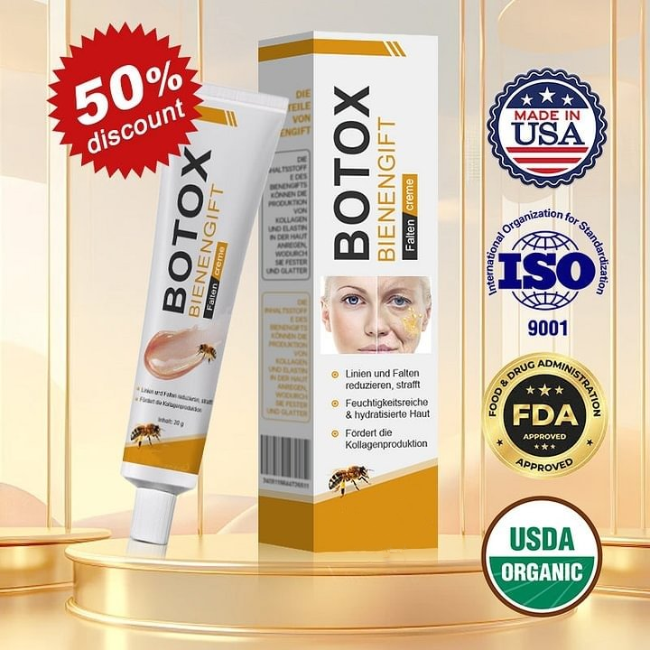 🔥Reclaim youthful skin now! - 👩‍⚕️Botox Bee Venom Wrinkle Removal Cream (LAST DAY 50% OFF)