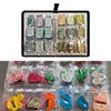 Embroidery Floss Organizer 50 Clear 9-Pocket Pages Waterproof Zip Trading Card Binder Holds 200+ Thread for Embroidery & Craft Supplies