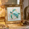 Blue Rhinestone Turtle 5D DIY Partial Drill Diamond Painting Kits Adults