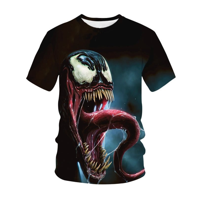3D Print Short Sleeve Venom T Shirt-elleschic