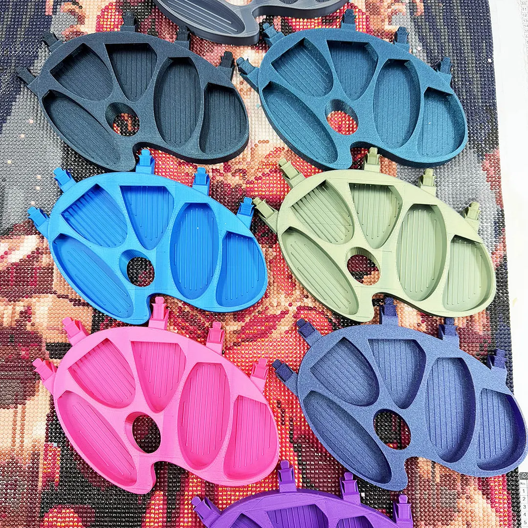 Elephant Paw Diamond Art Painting Bead Sorting Tray Auto-align Diamond Art Accessories Trays with Stoppers Accessories and Tools for DIY Crafts