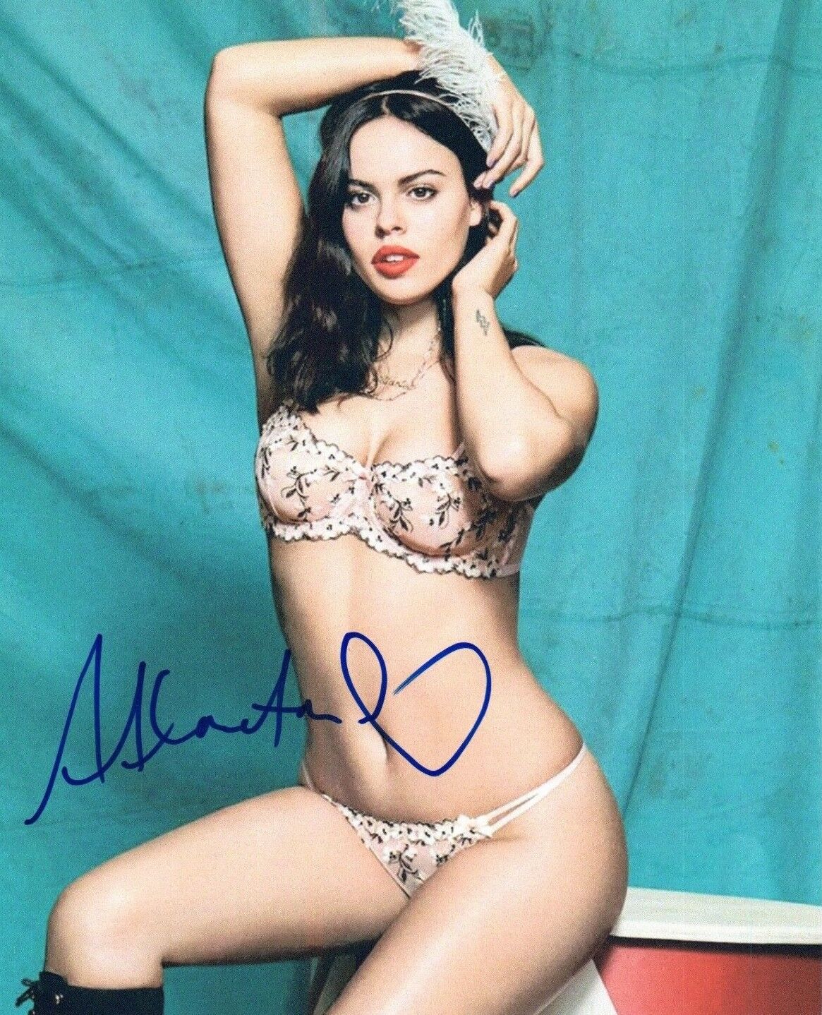 Atlanta De Cadenet Signed Autographed 8x10 Photo Poster painting Hot Sexy Model COA VD