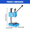 [US Local Warehouse] 0.5 Ton Arbor Press Manual Hand Punching Machine Desktop Punch Press Machine for Metal & Non-Metal Bending Stretching Forming