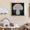 DIY Pearl Painting Mushroom for Home Wall Decor(25x25cm)