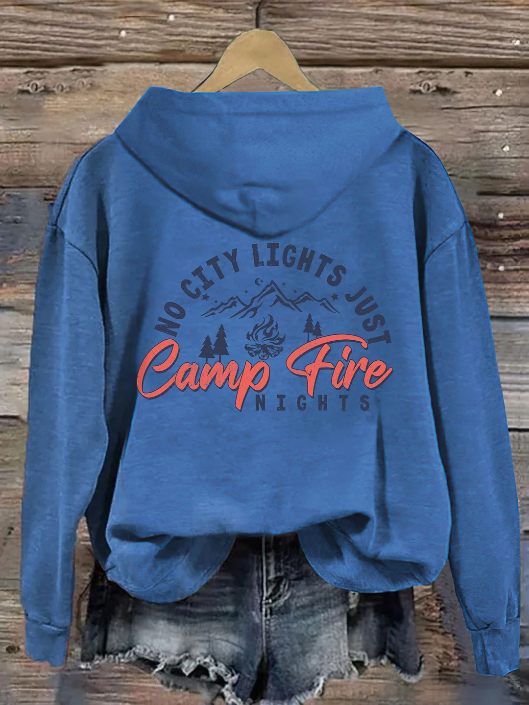 No City Lights Just Campfire Nights Hoodie