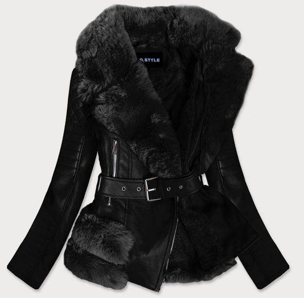 Black fur -jacket