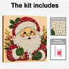 (20x20cm)Santa Claus Pearl Painting Art Kits With Inner Frame Pearl Gem Paintings Picture Arts Craft for Adults Beginners Home Wall Decor