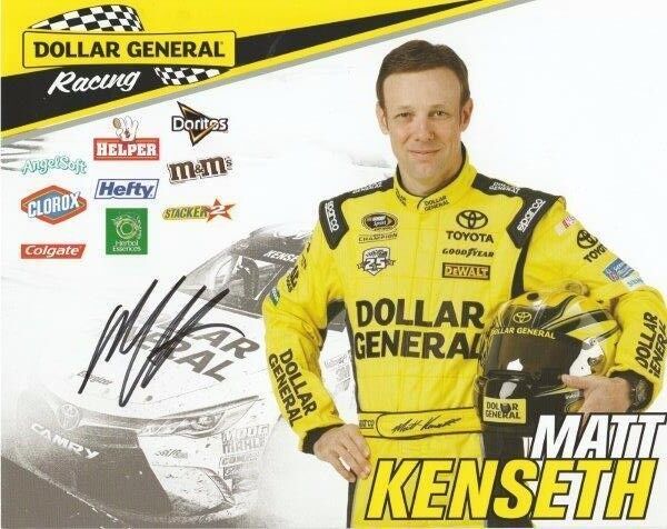 MATT KENSETH Signed Hero Card NASCAR Autographed