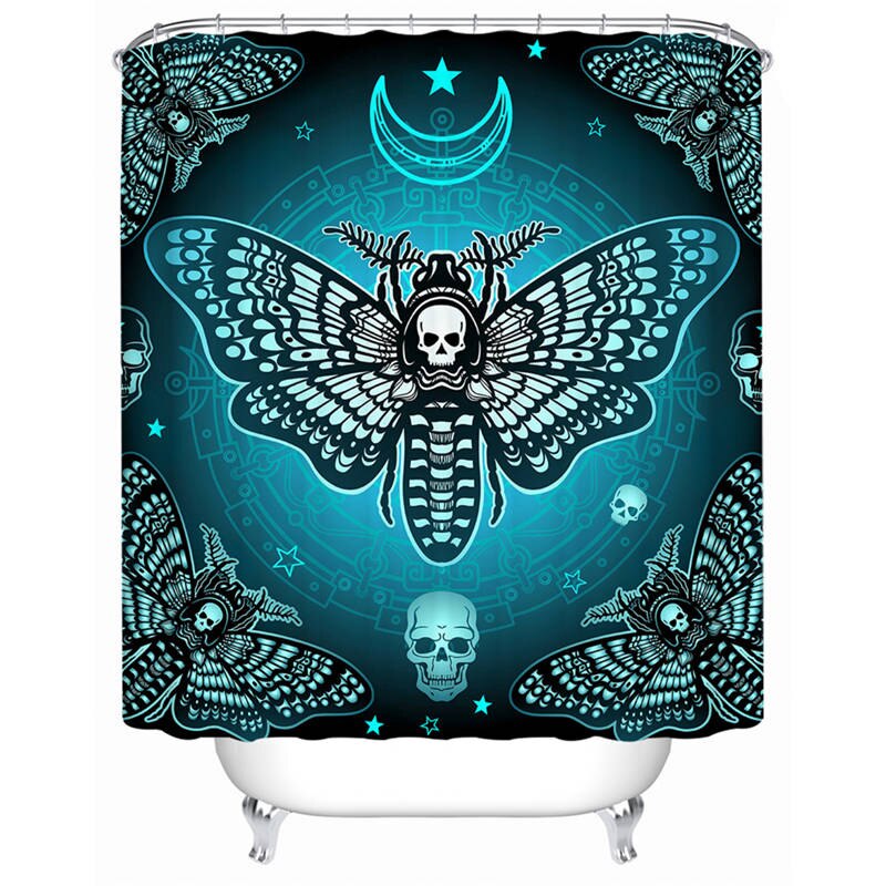 

Gothic Skull - Print Shower Curtain, 180*200cm, 501 Original