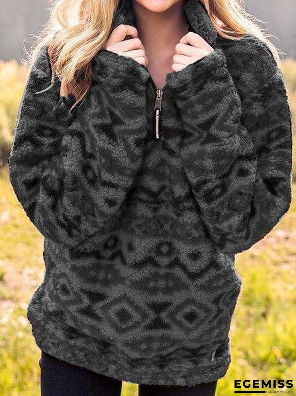 Boho Aztec Fluffy Pullover | EGEMISS