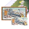 Music Of Sea-14CT Stamped Cross Stitch 38*21cm/14.96*8.27in tapestrymarket