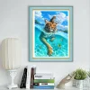 Swimming Tiger  | Full Round Diamond Painting Kits