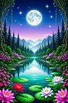 Luxury AB Velvet Diamond Painting Kit - Landscape