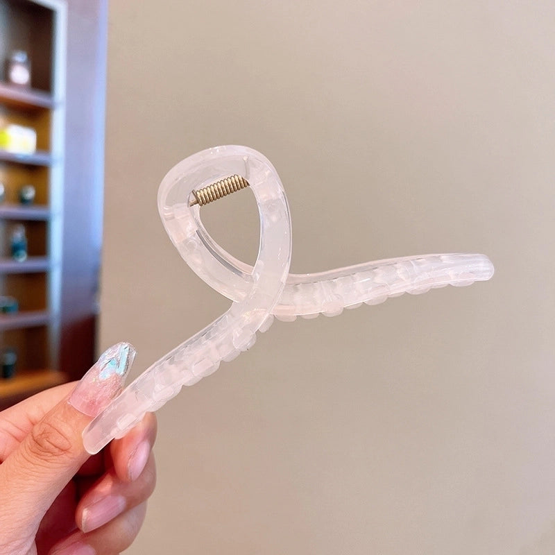 Grip Frosted New Hairpin Back Head Large Transparent Hair Claw Shark Clip Hairware Hairpin Hair Clip Female Summer
