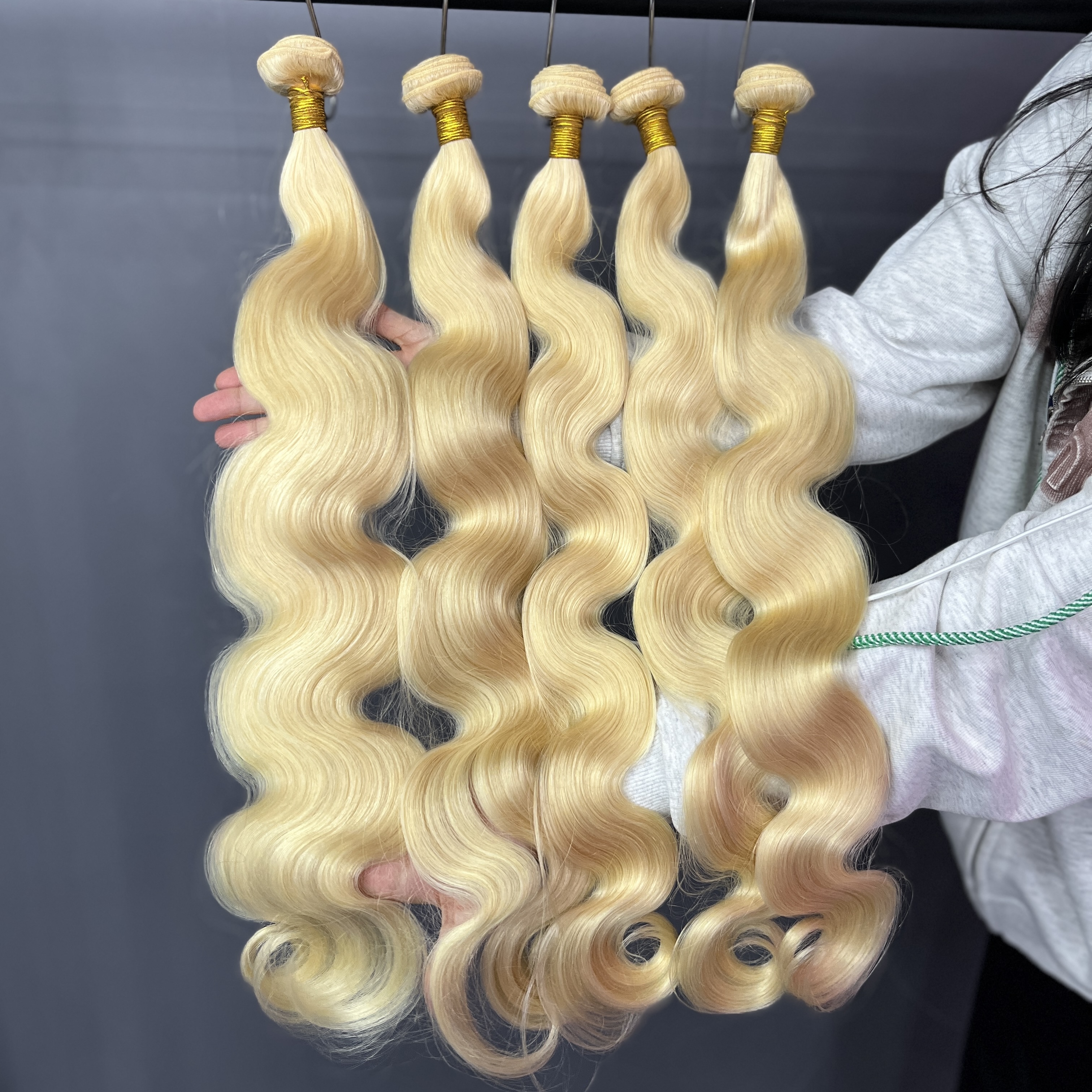 12A 3PCS Body Wave 613 Blonde Hair Bundles 100% Human Hair  