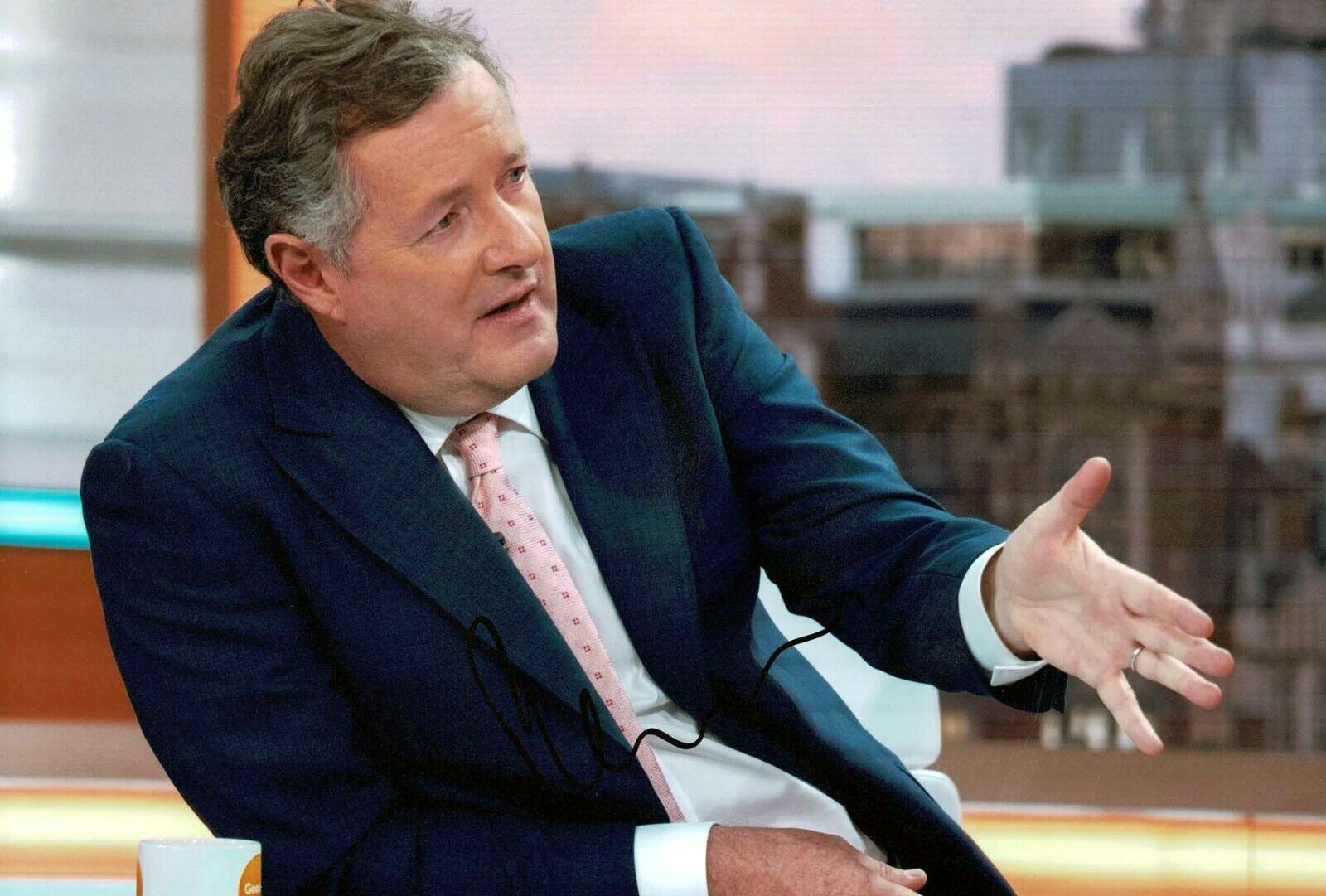 Piers MORGAN SIGNED Autograph Photo Poster painting 1 AFTAL COA TV Chat Show Host Journalist