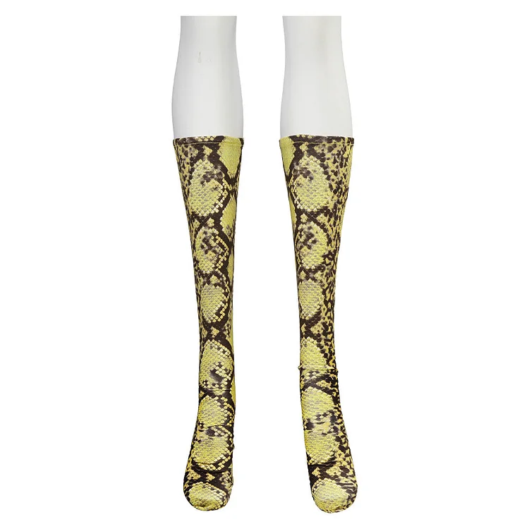 Barbie 2023 Weird Barbie Yellow Serpentine Socks Cosplay Accessories Halloween Carnival Props