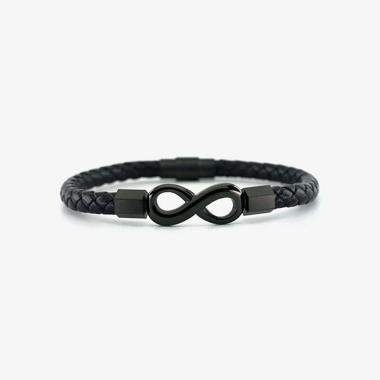 🎓Graduation Gift For Grandson - I'm Always With You Ceramic Infinity Braided Bracelet