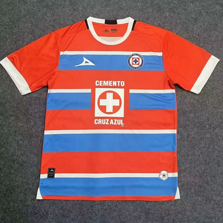 24-25 Cruz Azul goalkeeper red football jersey