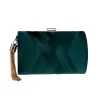 Silk Tasseled Square  Banquet Handbag