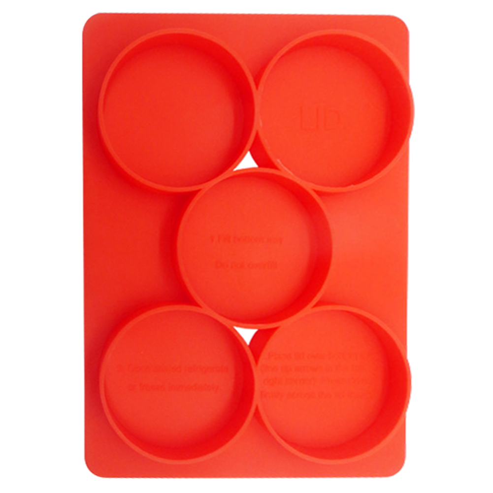 

5 Cavity Burger (Round) Silicone Mold - Baking, 501 Original